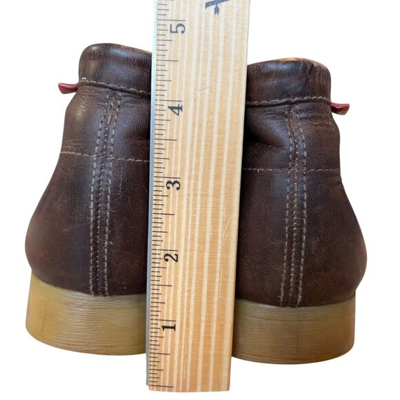 Clarks Wallabees Brown Oiled Leather Chukka Desert Boot Shoes Mens 10 M Casual